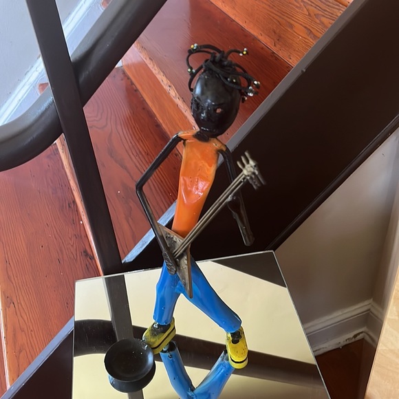 Set of three welded Rastafarian musician’s figures - Picture 5 of 11